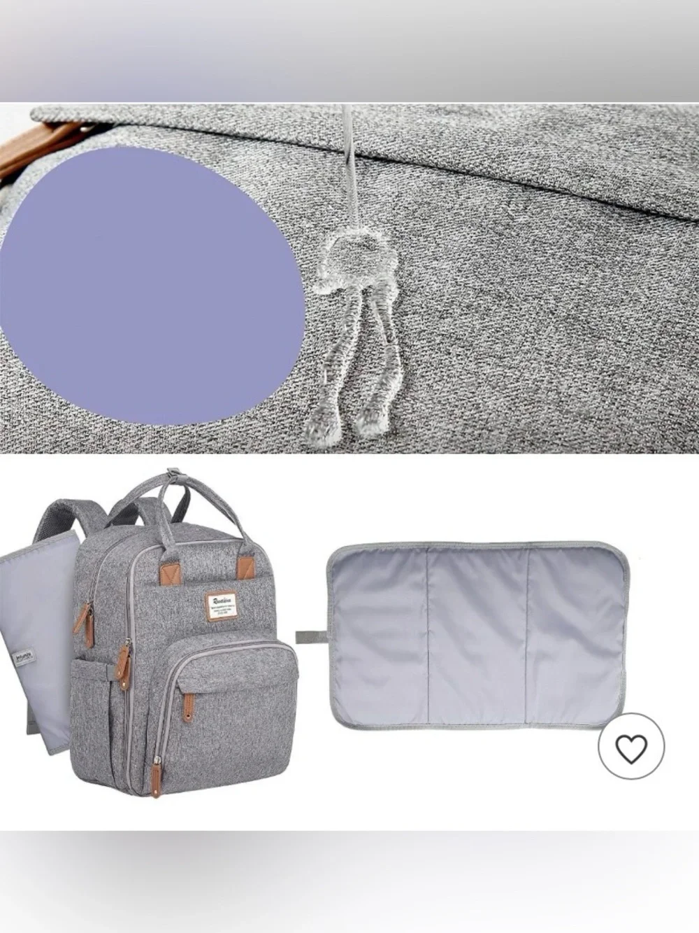 Ruvalino Large Diaper Bag Backpack